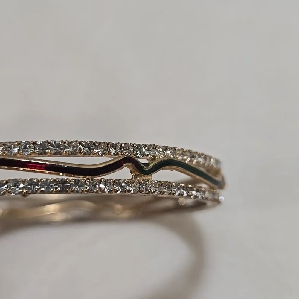Rhinestone Bangle Bracelet - Picture 4 of 4